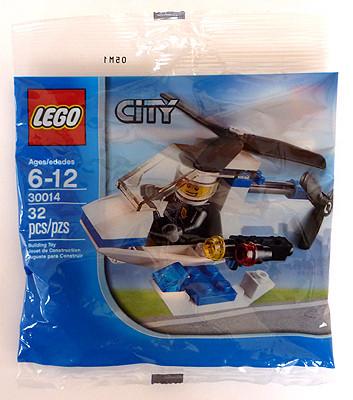 LEGO Set-Police Helicopter (Polybag)-Town / City / Police-30014-1-Creative Brick Builders